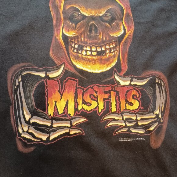 Y2K 2004 Cinder Block The Misfits "Fiend" Black T-Shirt Adult XL New with Tags - Picture 4 of 16